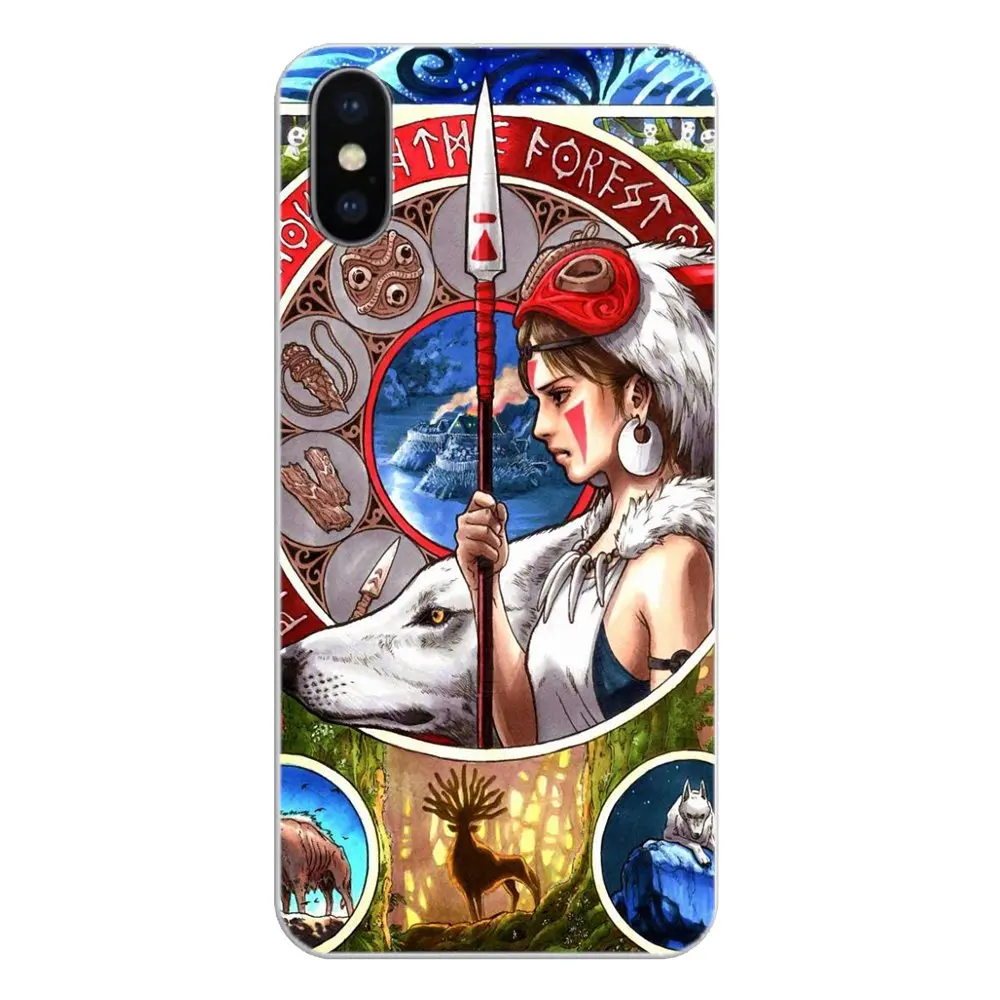 Чехол для мобильного телефона Xiaomi Redmi 4X S2 3S Note 3 4 5 6 6A Por Pocophone F1 Mi princess mononoke mask No Los