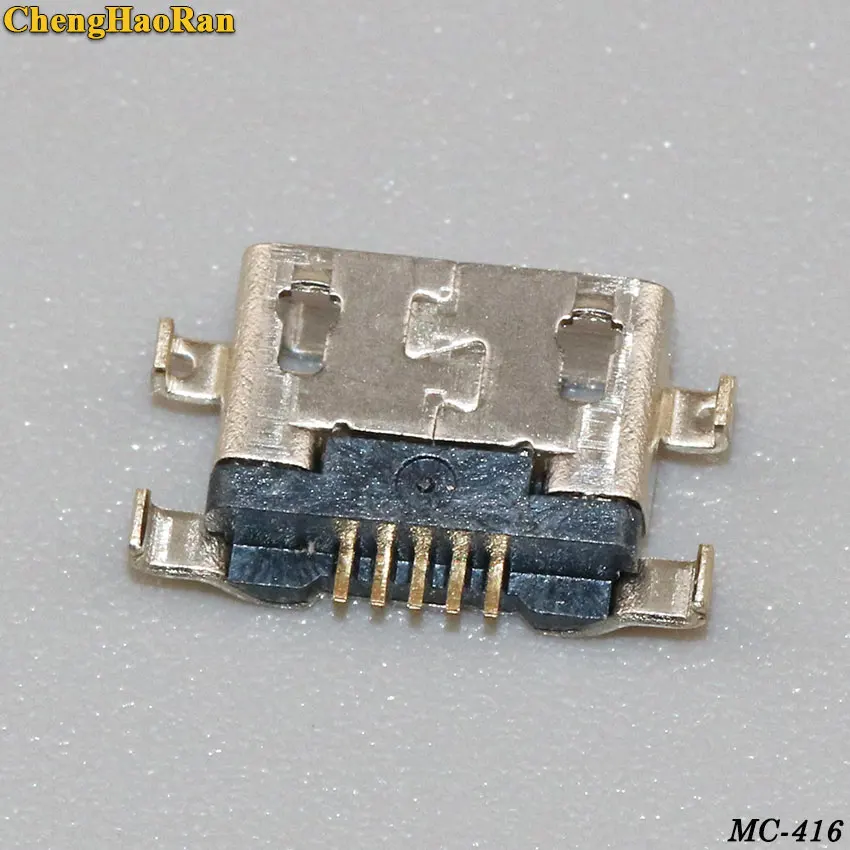 ChengHaoRan 10 шт. микро USB разъем 5pin обратная Тяжелая пластина 1 2 мм плоский рот Женский