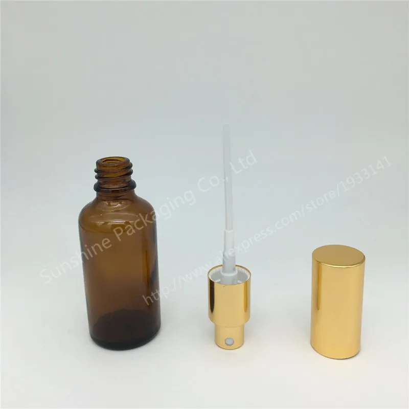 

Hot sale 500 pcs/lot 50ml amber glass spray bottle, glass bottle, mist sprayer bottle, perfume spray amber container