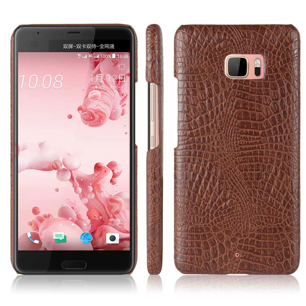 

SUNBIN PU Leather Case For HTC U ULTRA HTC Ocean HTC Ocean Note 5.7" Crocodile Skin Back Cover Phone Protective Cases phone bag