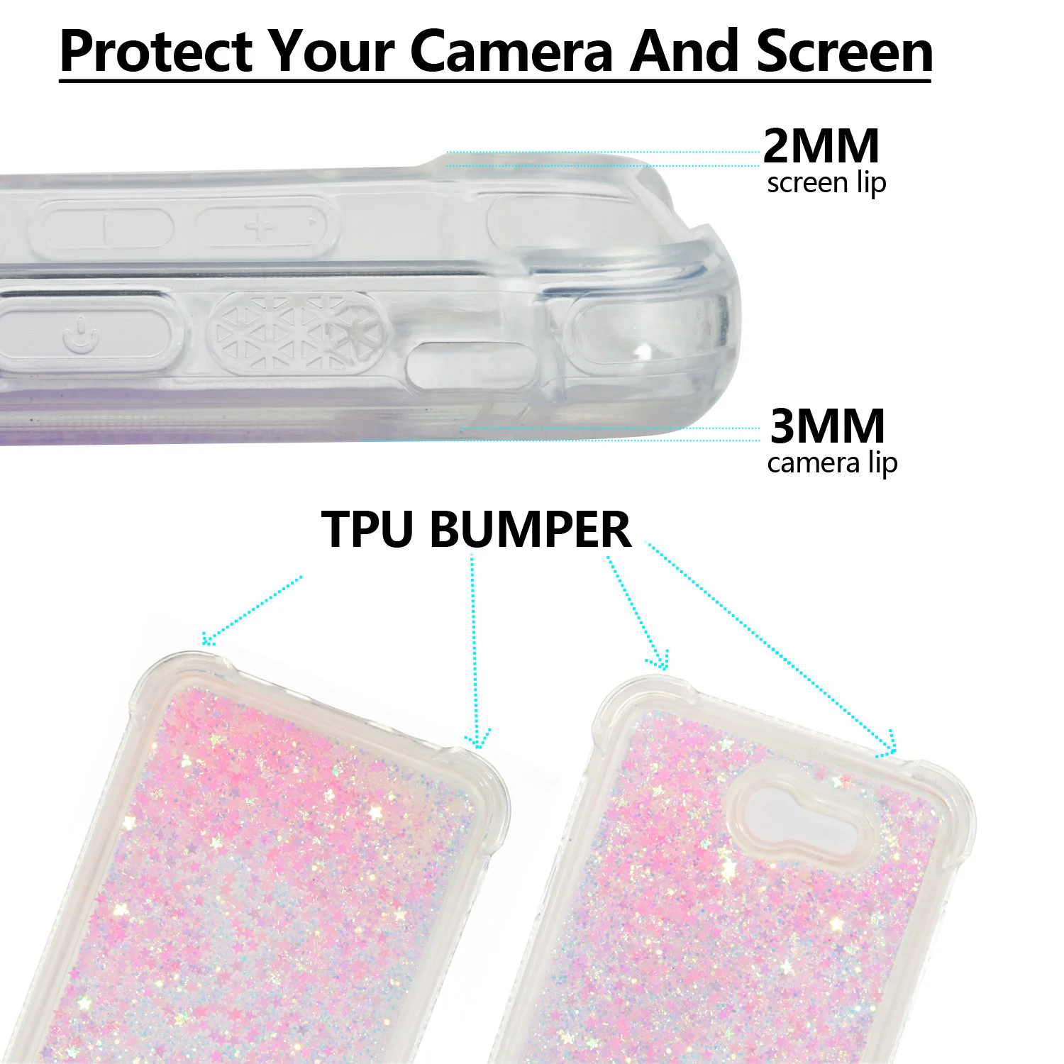 Для Samsung Galaxy J7 Perx J727 Funda Sky Pro V Dynamic Love Heart quicksand чехол Halo Wide 2 Силиконовый мягкий TPU |