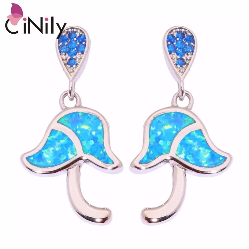 Cinily создан Синий огонь опал Циркон Посеребренные оптовая продажа Лидер продаж