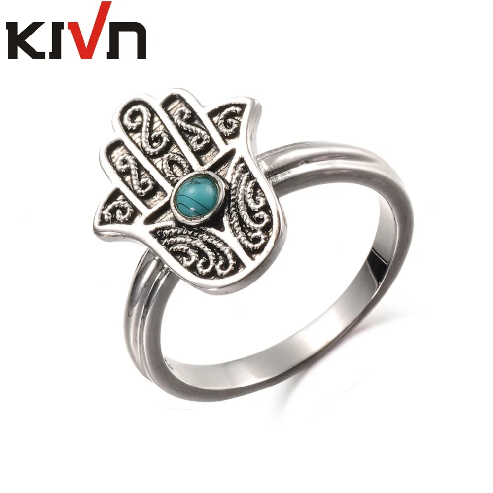 Модные ювелирные изделия KIVN филигранные Хамса для женщин и девушек антикварные