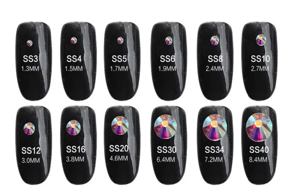 Качество AAAA струйное железо на горячей фиксации Стразы SS6 ~ SS30 DMC стеклянные