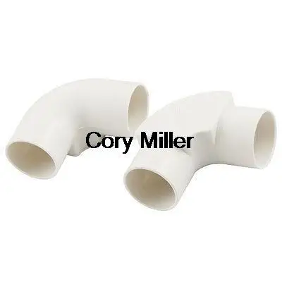 Белый ПВХ Колено Трубы Провода Разъем Установки | Строительство и ремонт