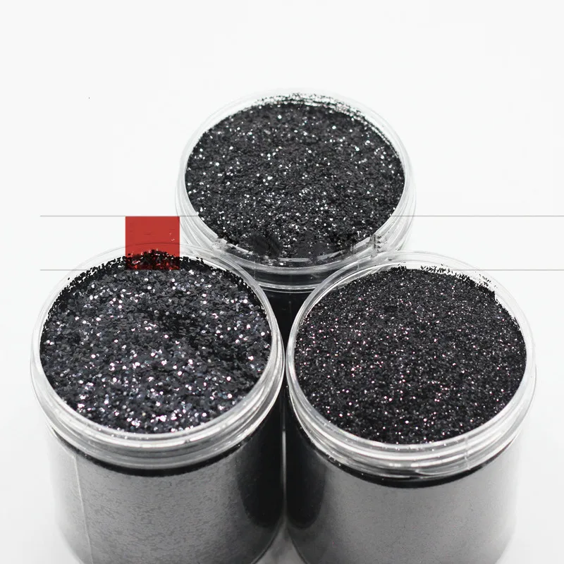500 г ПЭТ черная пудра для вспышки черные блестки вспышка яркая | Дом и сад