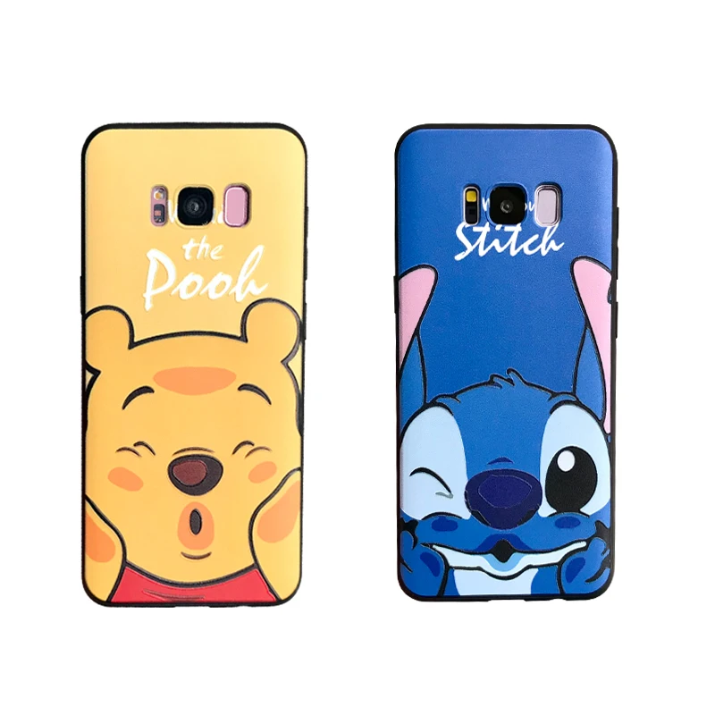 YHBBCASES для Samsung Galaxy S8 S9 S10 плюс рельеф мультфильм животных мягкий чехол Note 8 9 озорной