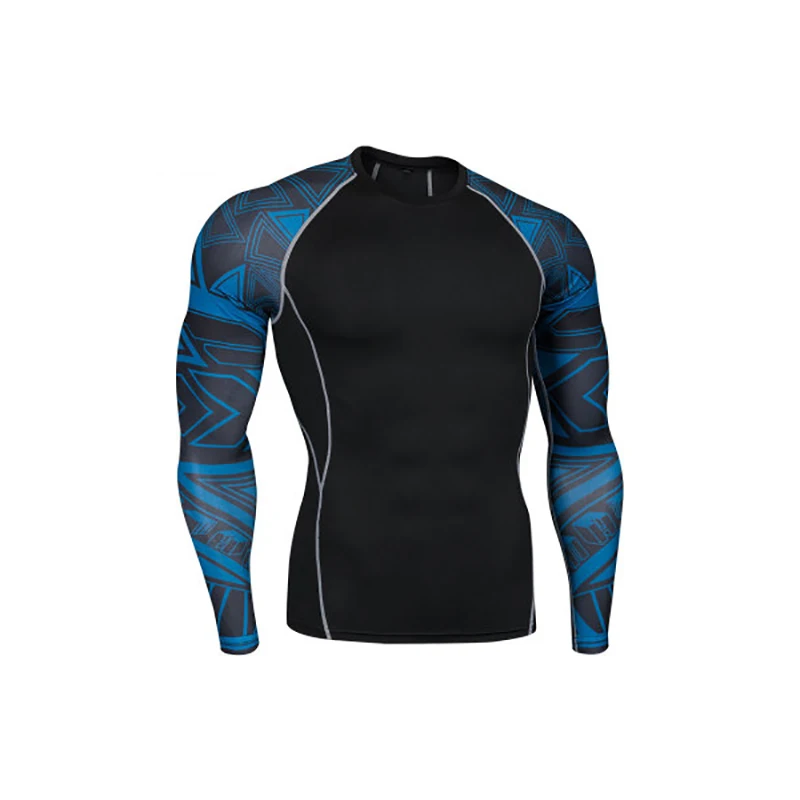S-4XL майки для бокса, фитнеса, сухая посадка, Муай Тай, Беговая футболка, боксерский тигр, Мужская компрессионная футболка для тренажерного зала, ММА, тренировочная Рашгард, футболка - Цвет: Style D