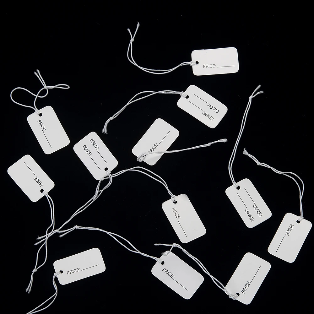 100 pcs Blank Horizontal Version Waterproof Jewelry Thermal Price Tag Listing For Necklaces Listed price Label Paper | Украшения и