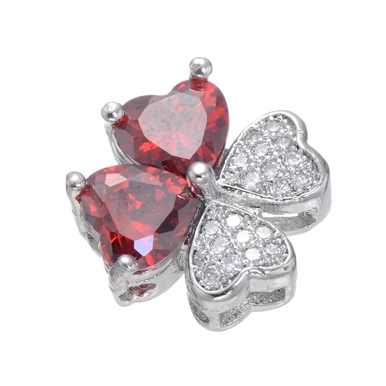 Flower Rhinestone European Style Charm Micro Pave Metal Crystal Spacer Beads For Bracelet DIY Original Jewelry Making | Украшения и