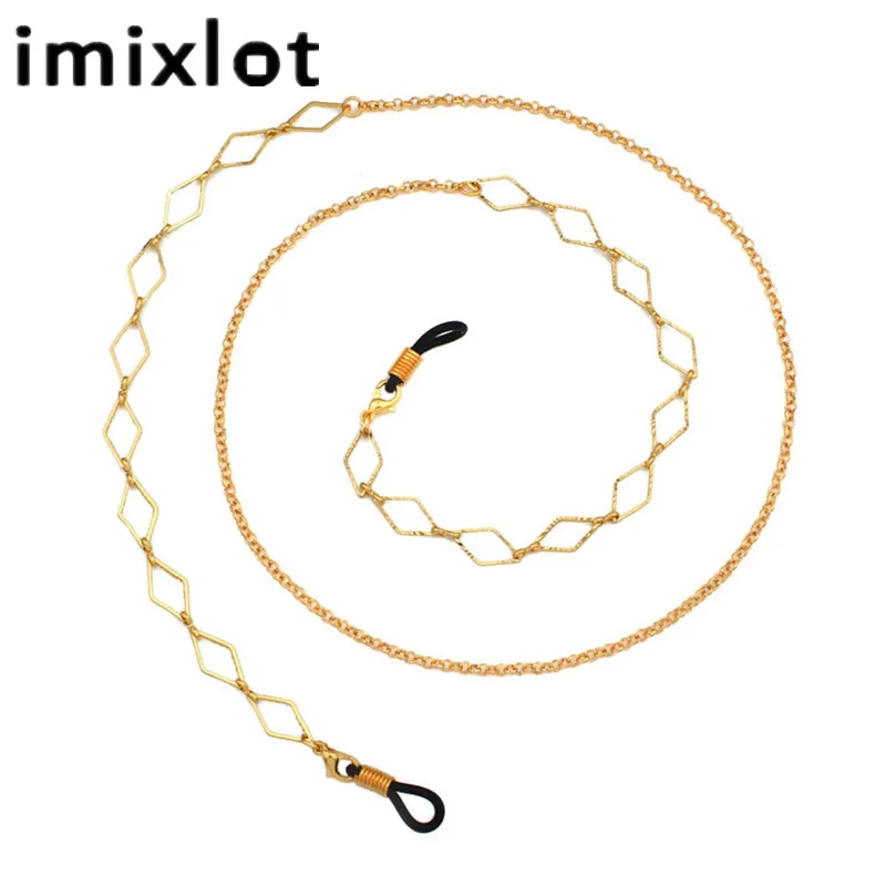 IMIXLOT, металлический ремешок на шею, цепочка, очки для чтения, солнцезащитные очки, держатель для очков, ожерелье, ремешок, повседневная Веревка для очков