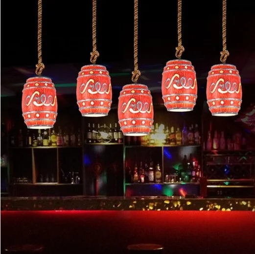 Винтажный светодиодный подвесной светильник в стиле лофт потолочный из