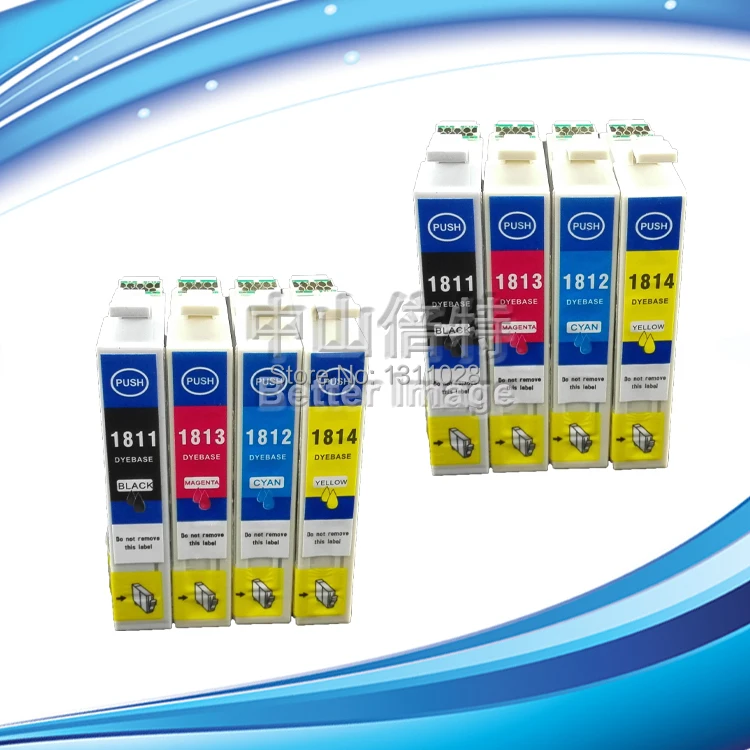 INK WAY T1811 8 шт. 2 комплекта T1812 T1813 T1814 Совместимый картридж для EP XP30 XP102 XP202 XP305 XP405|ink cartridge|compatible ink cartridgecompatible cartridges
