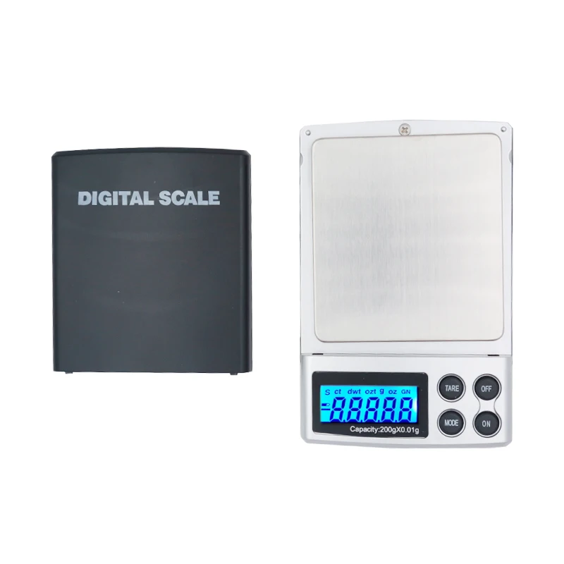 

10pcs/ lot 0.01g 200g Electronic digital Jewelry gram pocket balance weight scales with retail box 20%Off