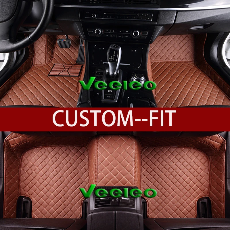 Veeleo 8 видов цветов кожаные автомобильные коврики для Jeep Grand Cherokee SRT 2011-2017