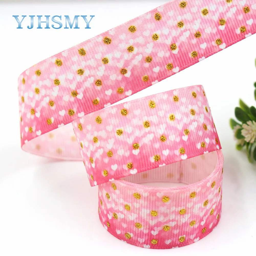 YJHSMY G 18808 867 25 мм 10 ярдов золотистый DIY головной убор свадебный подарок упаковочный