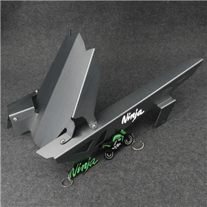 Gary Логотип NINJA для Kawasaki NINJA 400 250 GARY зеленый черный CNC защита цепи мотоцикла и заднее крыло комплект брызговиков - Цвет: Gary