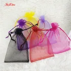 50 шт., мешочки из органзы, 7 х9, 9 х12, 10 х15, 13 х18 см