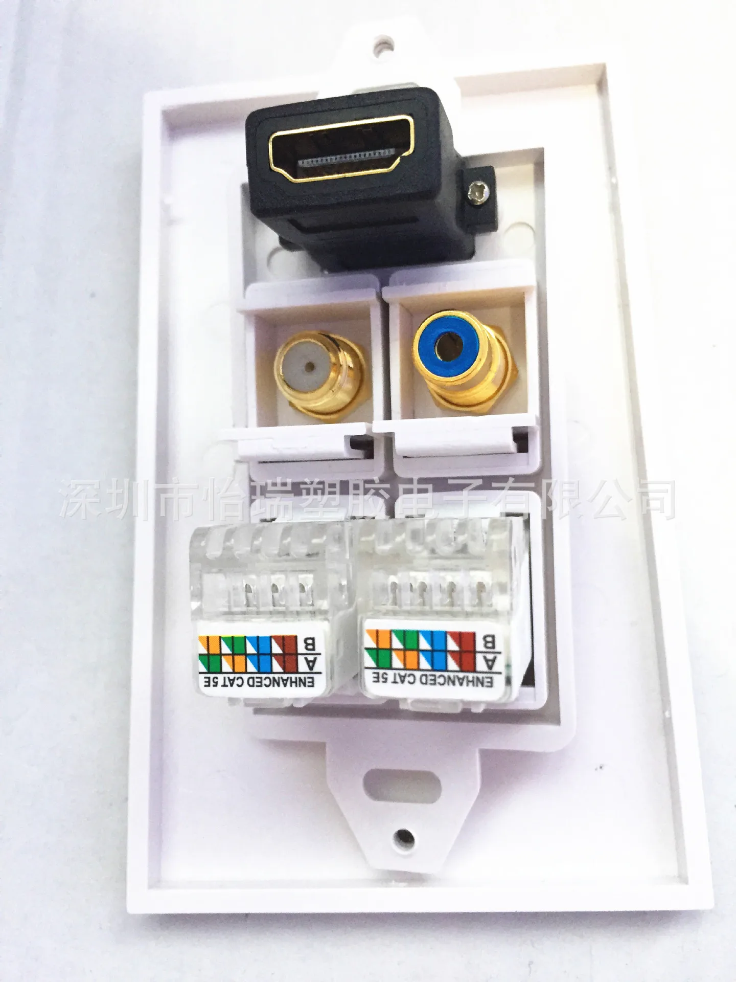 Американский HD панели F глава ТВ RCA видео RJ45 сетевой кабель настенных