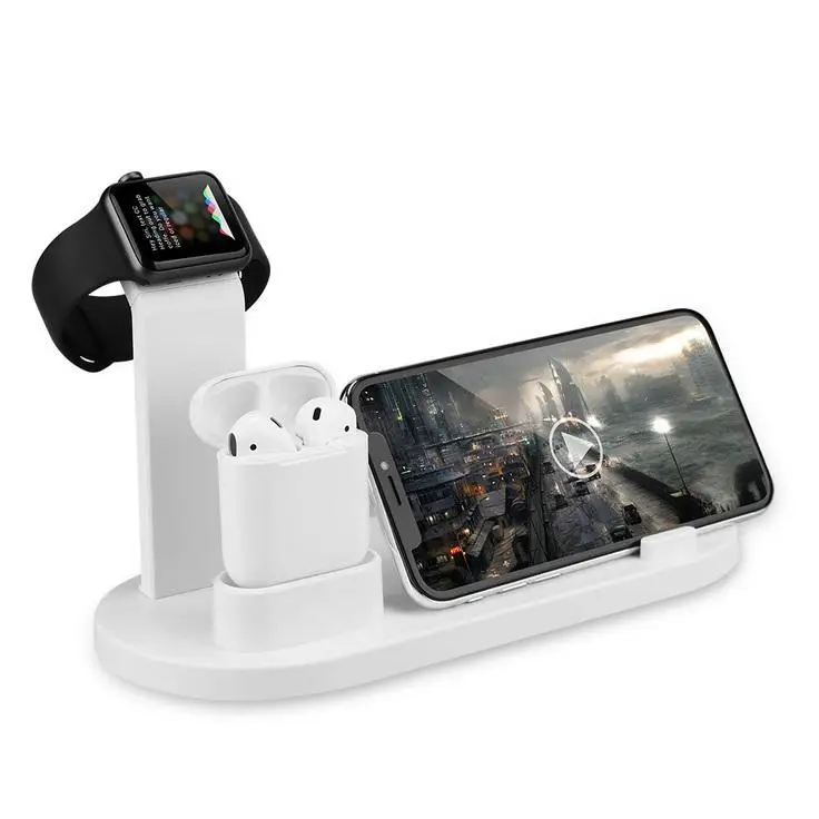 Yiwa 3 в 1 зарядная док-станция держатель для iPhone Samsung подставка станция Apple Watch Airpods