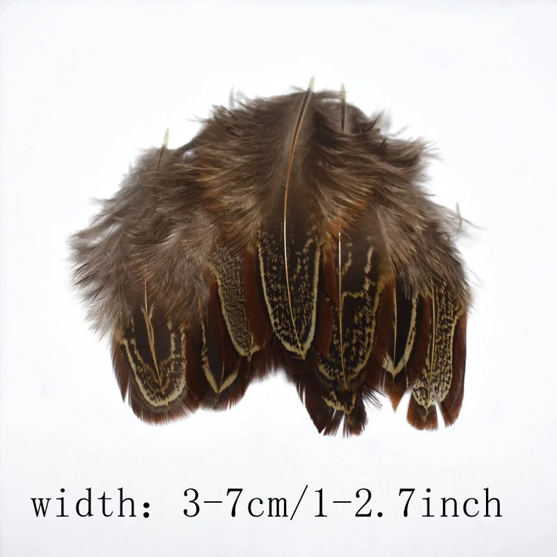 1 to 3-7cm 20-100 шт Высокое качество натуральные перья фазана для одежды DIY Перья павлина для украшения куриное перо - Цвет: 1 to 3-7cm