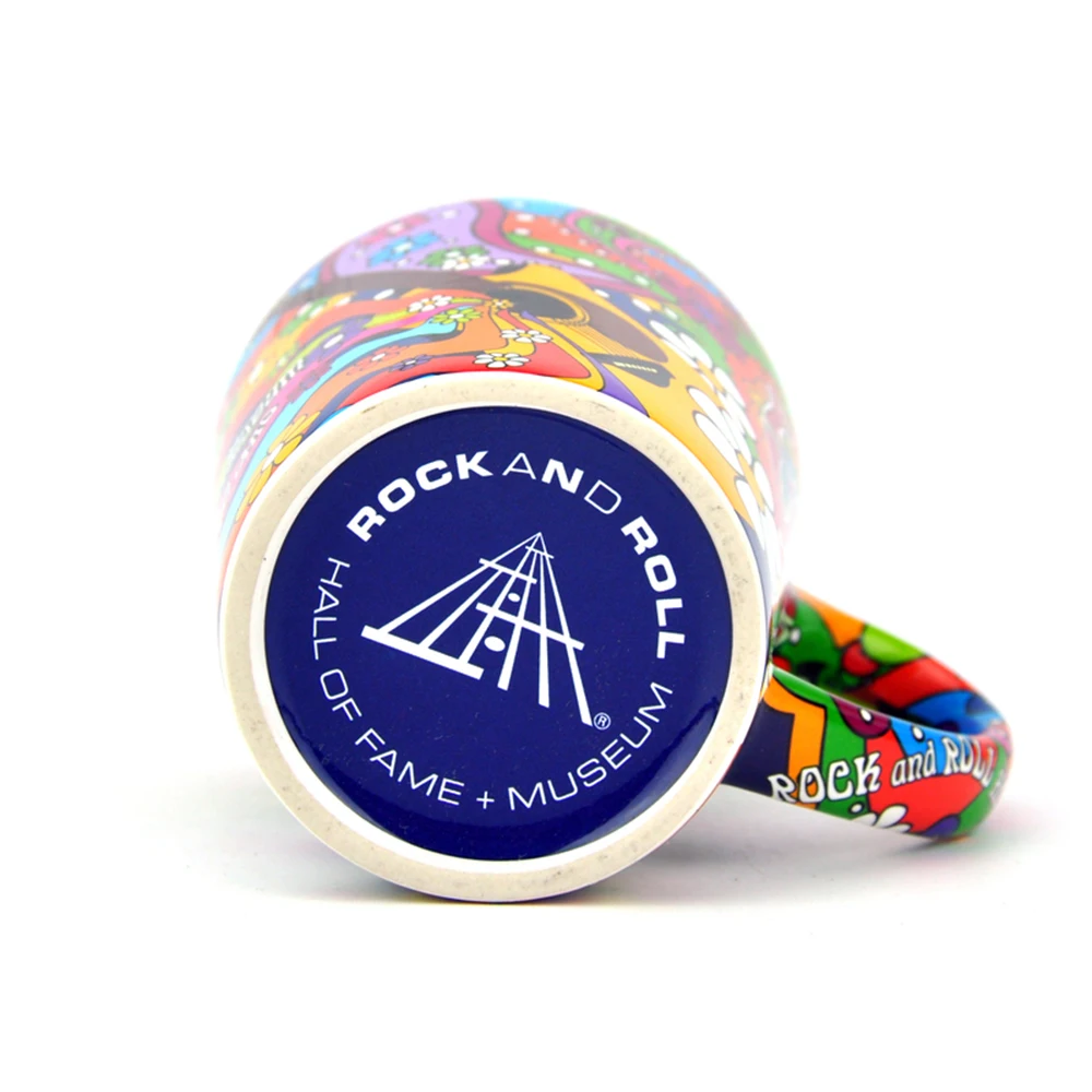 1 Pcs Rock and Roll Hall of Fame Ceramic Mug Personality Music Note Milk Juice Coffee Tea Home Office Drinkware Unique Gift | Дом и сад