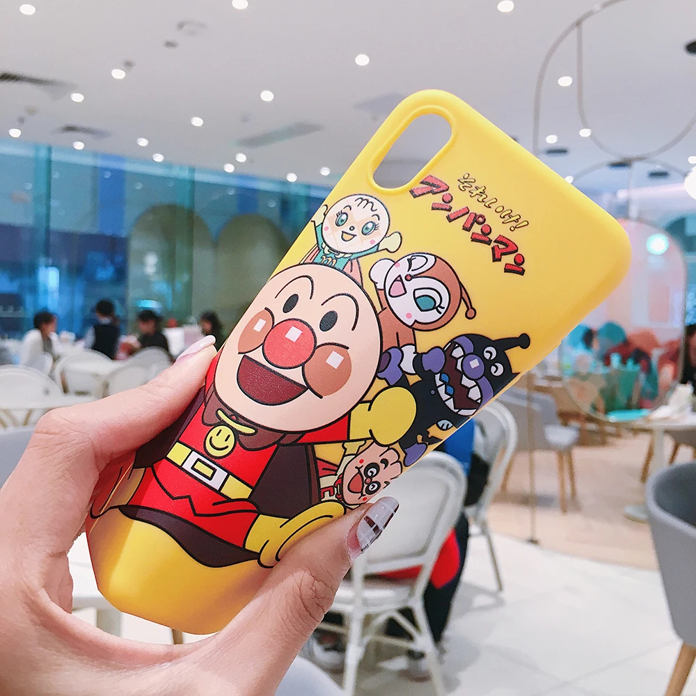 Мультяшный чехол Anpanman для телефона iPhone XS MAX XR 7 8 Plus 6 6s X мягкий силиконовый из ТПУ