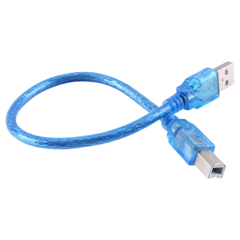 Удлинительный кабель для принтера, 30 см, USB 2,0 A, папа-B, компьютерный провод, кабель, шнур, конвертер, соединительная линия для компьютера, ПК, ноутбука