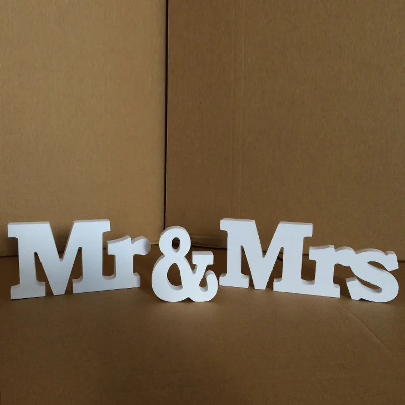 Свадебные украшения 3 шт./компл. Mr & Mrs романтический свадебный Декор для дня