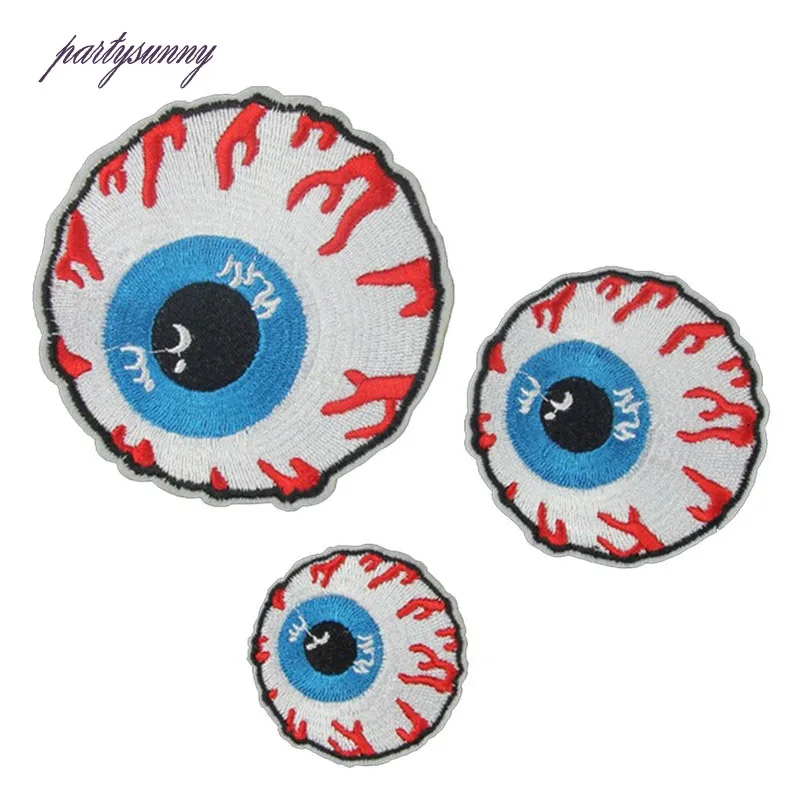 Компьютерная Вышивка Патчи Три Размеры Глазного Яблока Одежда Аксессуар Полосы
