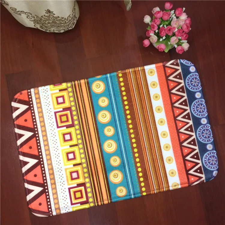 Ковер в индийском стиле коврик виде мандалы для зала ванной комнаты KitchenHome