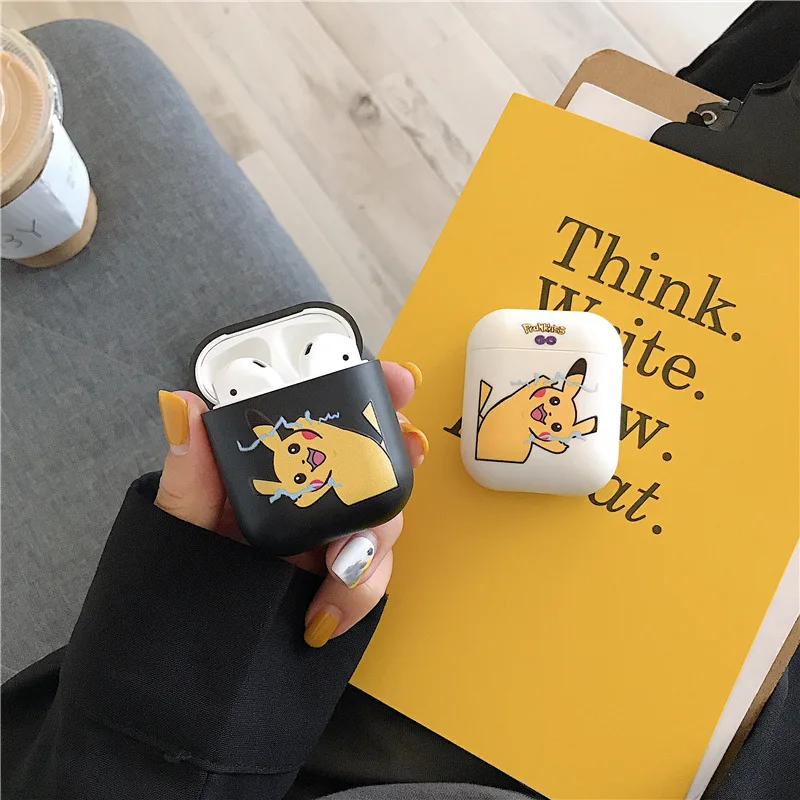 Bluetooth наушники чехол для защитный чехол для airpods Мультфильм Роскошные аксессуары для apple airpods 2 Чехол Мягкий, симпатичный, из ТПУ узор