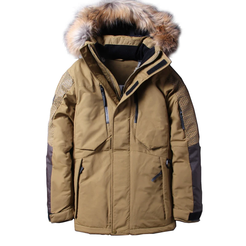 2019 Зимняя Толстая теплая пуховая куртка Повседневная Длинная Куртка на белом