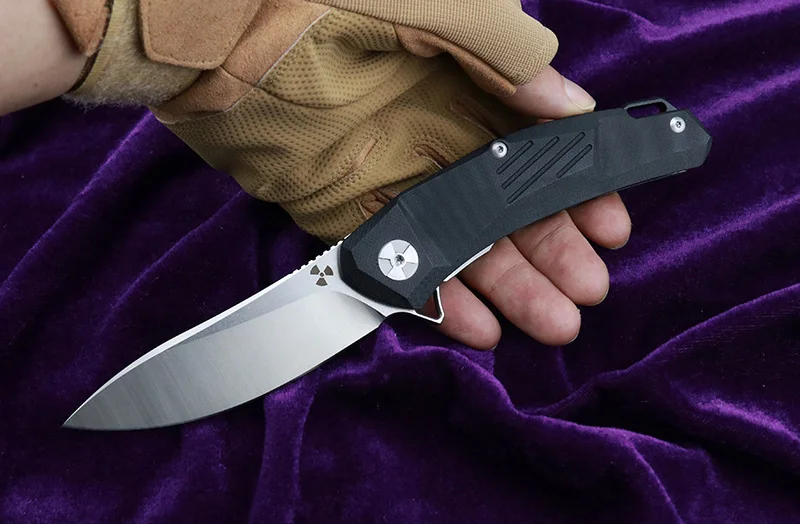 LEMIFSHE JK3217GB Флиппер D2 стальное лезвие G10+ стальная ручка Открытый охотничий Карманный кухонный фруктовый Складной Нож EDC инструмент