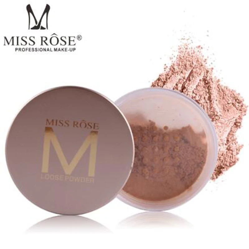 MISS ROSE 12-color MISS ROSE набор для макияжа пудра свободный порошок контроль масла солнцезащитный крем для осветления кожи