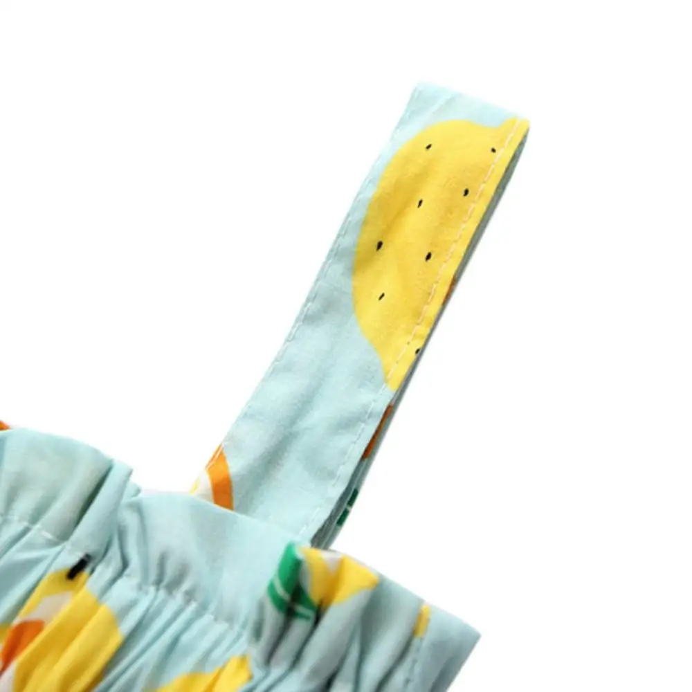 Платье принцессы для девочек летнее хлопковое платье без рукавов с принтом