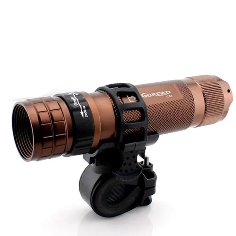 360 градусов велосипедный зажим вспышки светильник держатель светодиодный