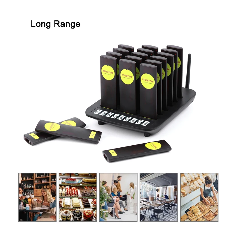 Пейджинговая вибрационная Беспроводная система для ресторана буквенно цифровой звонок гостевой пейджер