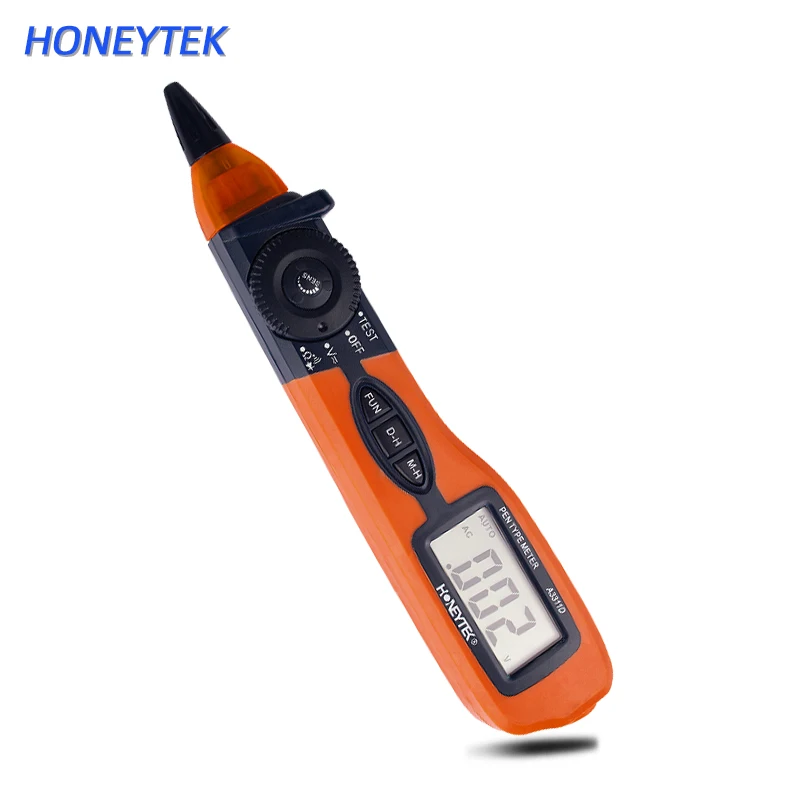 HONEYTEK мини цифровой мультиметр автоматический диапазон индикатор напряжения тест карандаш зонд Омметр диод измерение Макс. Удержание данных тест
