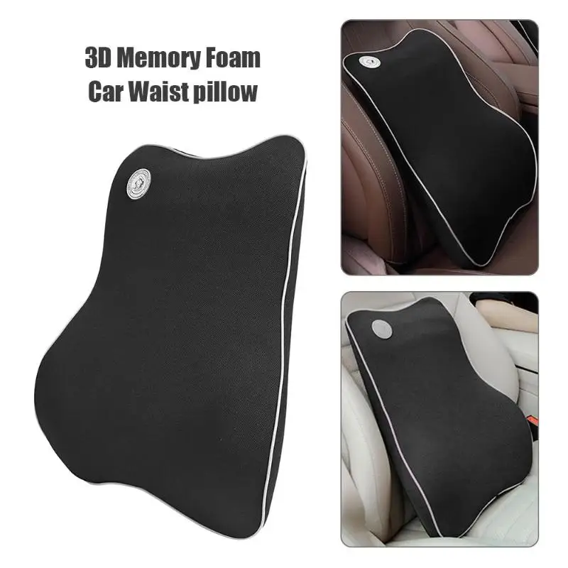 VODOOL 3D Memory Foam Автомобильная Подушка подголовник Подушка-подголовник для шеи поясничная подушка для поддержки спины Авто интерьерные аксессуары Новинка