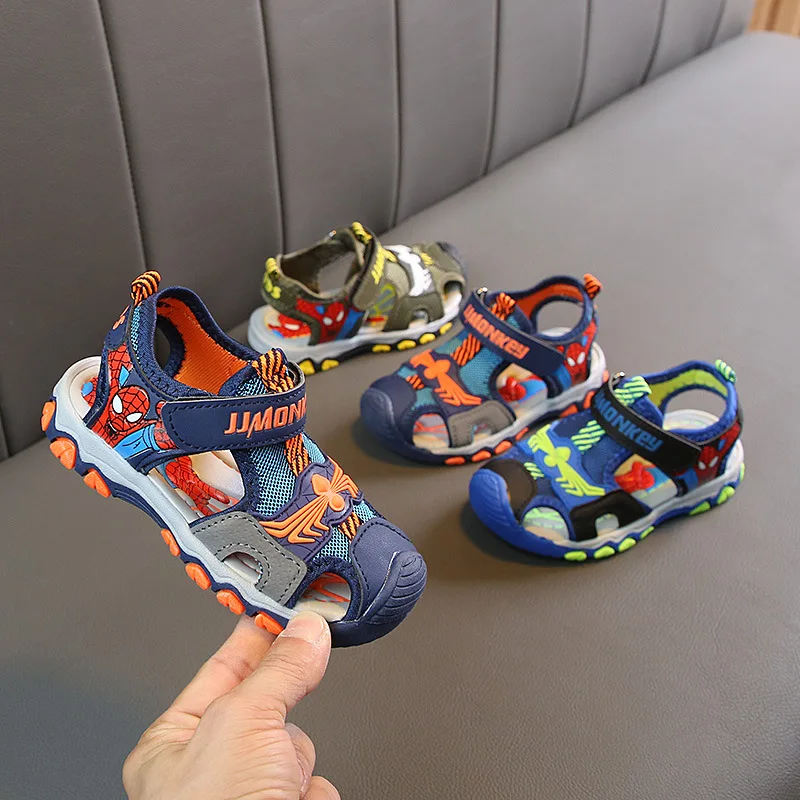 Новые брендовые Детские пляжные сандалии для мальчиков летняя детская обувь
