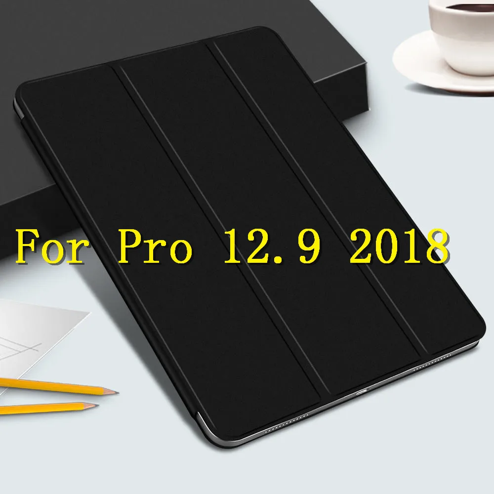 Black-12 Чехол для iPad Pro 11, умный чехол для iPad Pro 12,9,, чехол, ультра тонкий, с поддержкой зарядки, для iPad 11, 12,9 дюймов, чехол - Цвет: Black-12