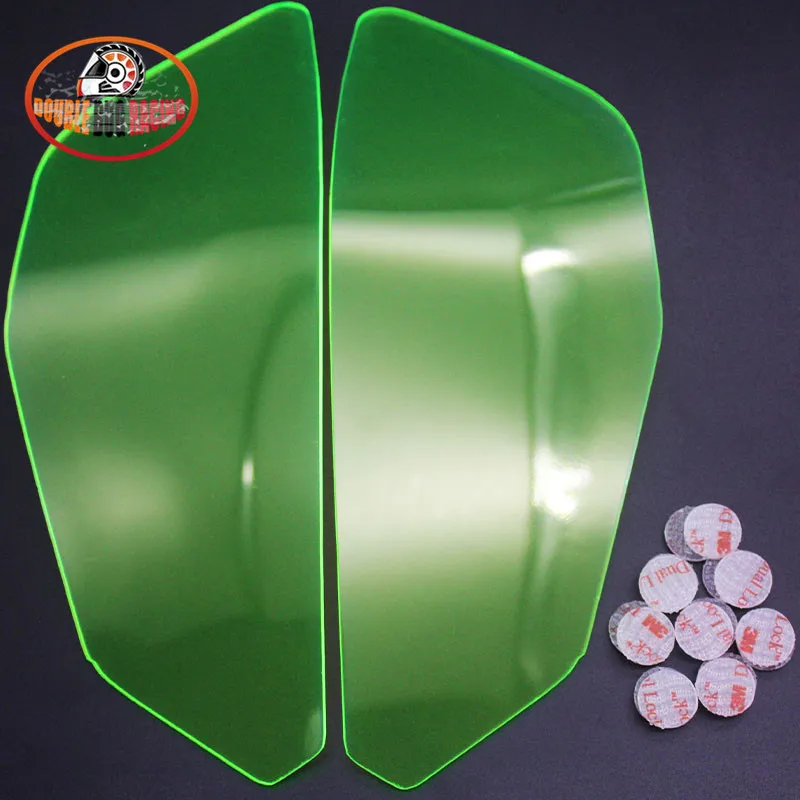 fluorescent green Мотоциклетная фара Защитная крышка для объектива Защита для фары для KTM DUKE 125 DUKE 390- DUKE 790 - Цвет: fluorescent green