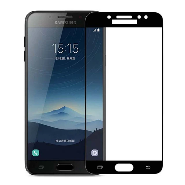 3D закаленное стекло для Samsung Galaxy C8 Полное покрытие экрана Взрывозащищенная