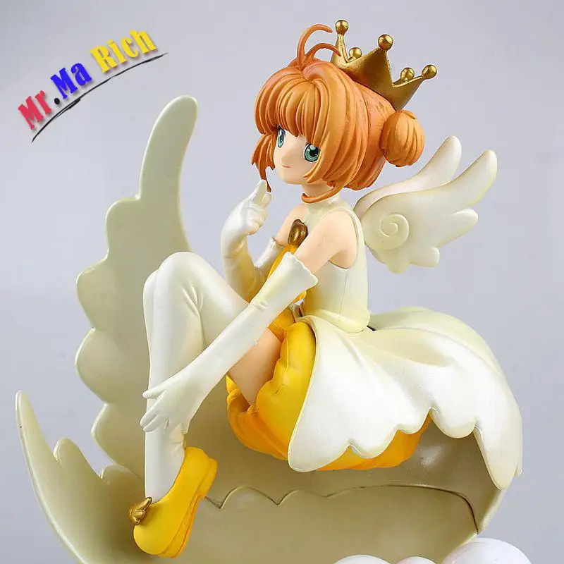 Бесплатная доставка Аниме Cardcaptor Sakura Figma 244 Kinomoto ПВХ фигурка Коллекционная модель