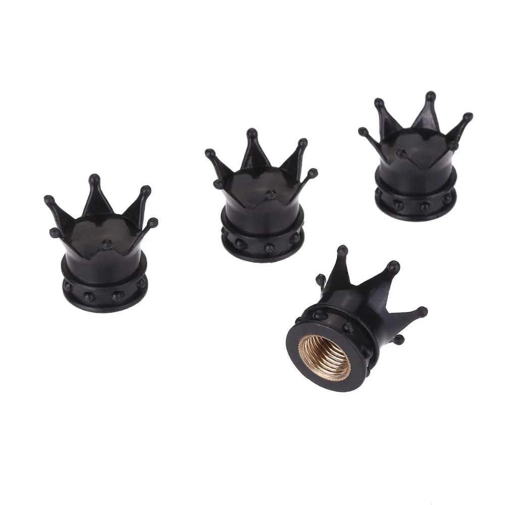4 pc/lot Aluminum Crown Wheel Tire Valve Stem With Dust Caps Wheels High quality Car Styling Accessories | Автомобили и мотоциклы