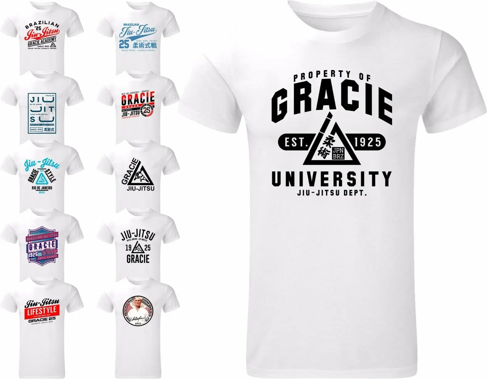 Gracie BJJ футболка бразильский джиу джитсу Топ ММА для тренировок Забавные
