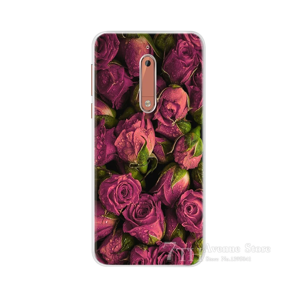 Чехол для Nokia 5 2 дюйма мультяшный Мягкий силиконовый чехол из ТПУ телефона Nokia5 Global