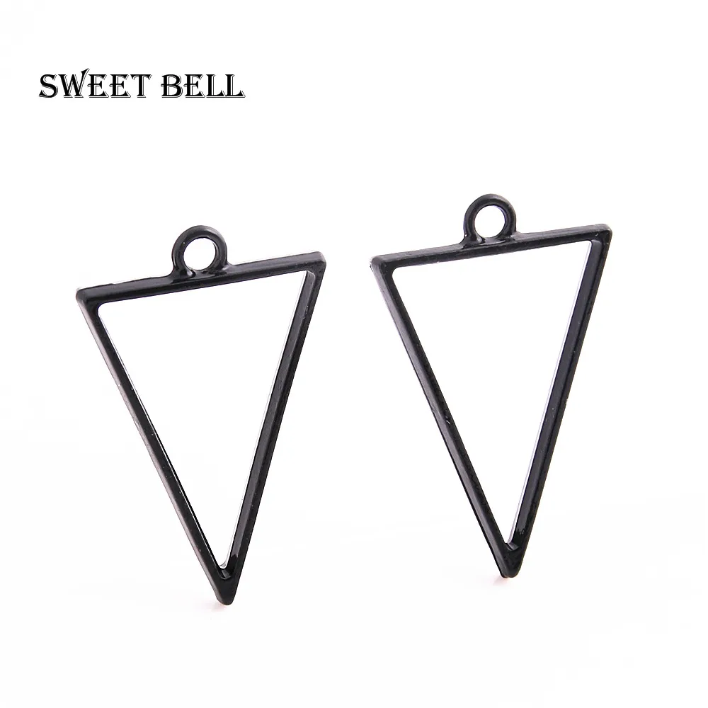 Аксессуары для ювелирных изделий из сплава треугольные Амулеты с пустым клеем