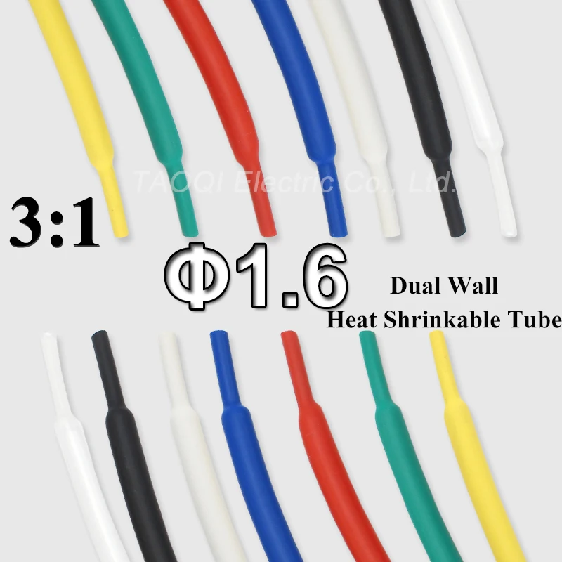 Термоусадочная трубка с клеем 1 м/лот 6 мм 3:1 | Обустройство дома